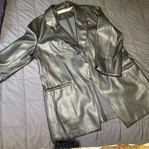 Esqualo faux leather jacket